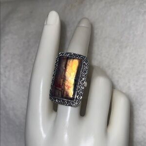 Elegant labradorite Statement Ring